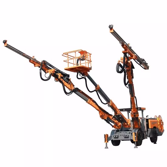 D Miningwell Underground Drilling Machine 45 - 89 mm Jumbo with CE Twin Three Single-Boom